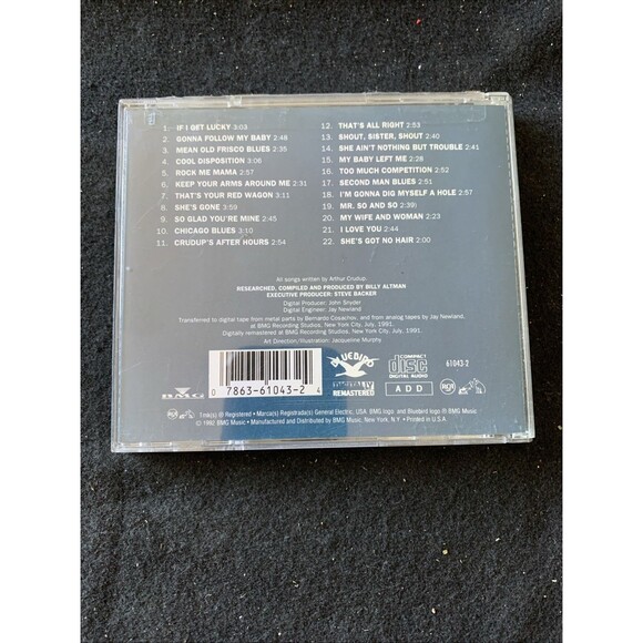 Arthur "Big Boy" Crudup The Very Best Songs Blues CD 1992 Digital Remaster - EUC - Picture 7 of 7